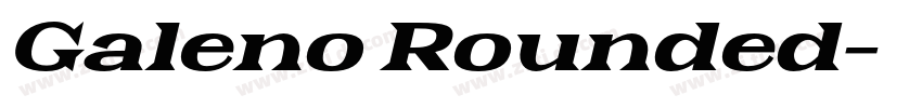 Galeno Rounded字体转换